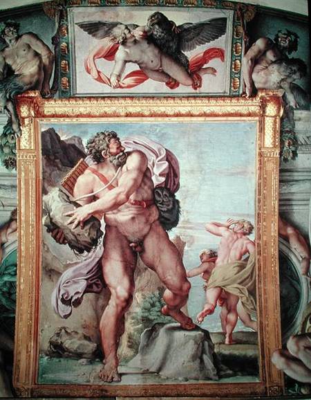 Polyphemus Attacking Acis and Galatea de Annibale Carracci