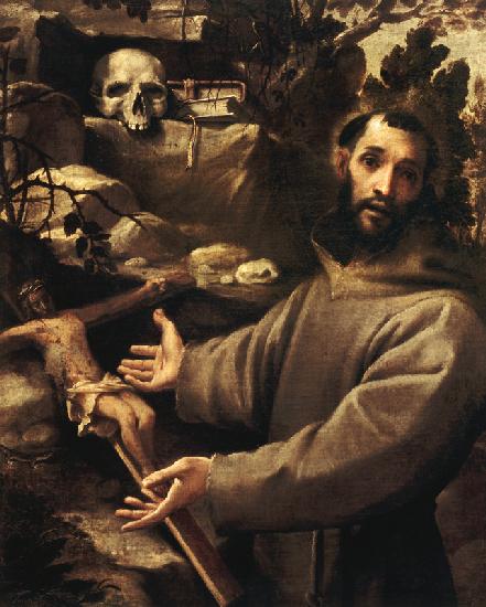 A.Carracci /Francis of Assisi/ Ptg./ C16