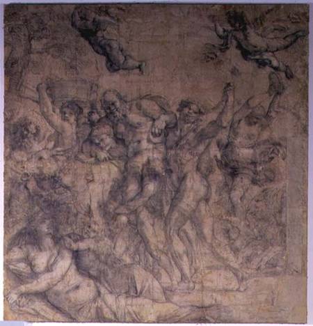 Triumph of Bacchus (pencil) de Annibale Carracci
