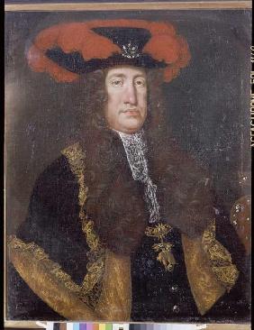 Portrait emperor Karls VI. (1685-1740) out of the