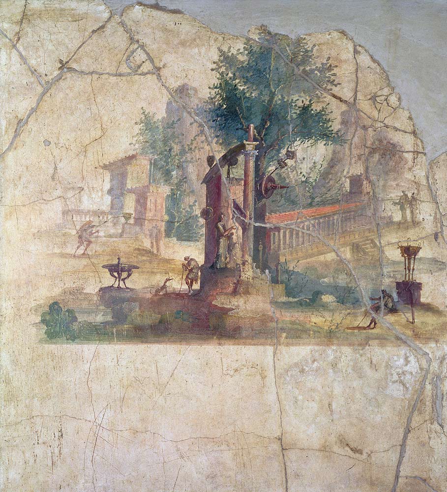 Sacro-idyllic Landscapefrom the Villa of Agrippa at Boscoreale de Anonymous