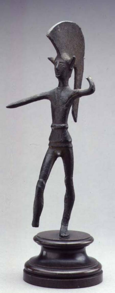 Bronze figure of a warriorUmbrian de Anonymous
