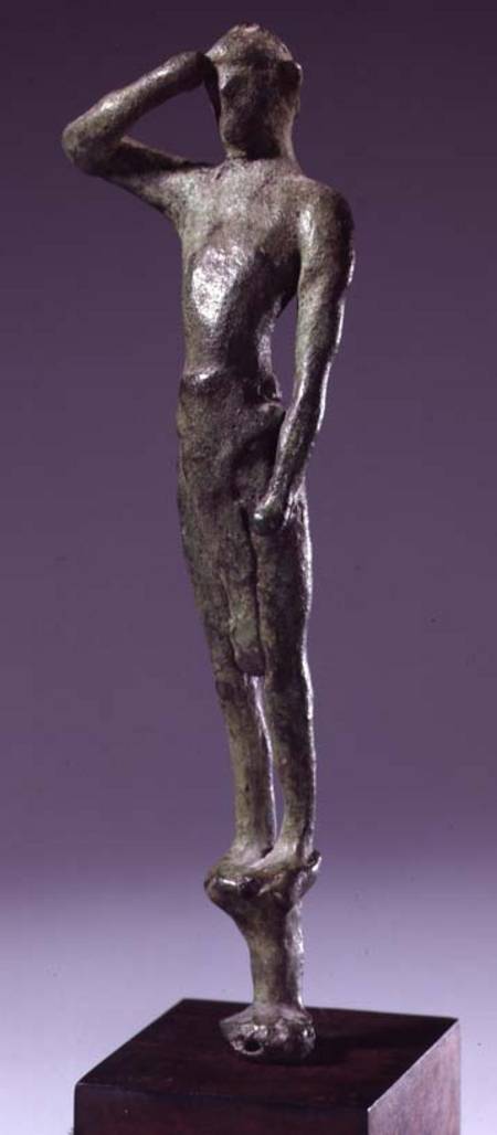 Man at prayer, Archaic Greek bronze sculpture some in the Grotto of Psychso, Crete de Anonymous