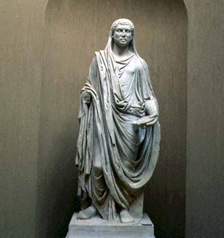 Statue of the Emperor Maxentius (306-312 AD) as Pontifex Maximus Roman de Anonymous