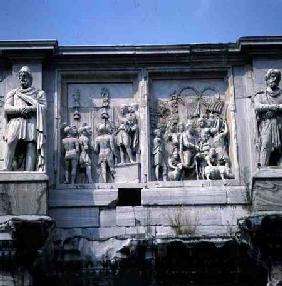 Detail from the Arch of Constantinebuilt to celebrate the Emperor's Victory over Maxentius (AD 312)