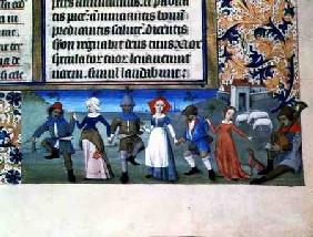 Lat 873 f.21 Dance of the shepherds