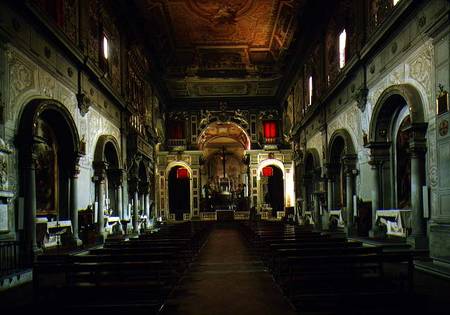 View of the interior looking towards the altar de Anonymous