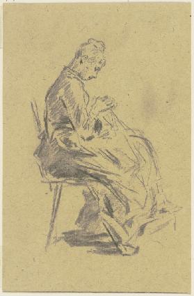 Sitting woman