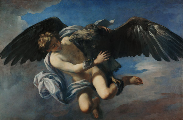 The Abduction of Ganymede by Jupiter disguised as an Eagle de Anton Domenico Gabbiani