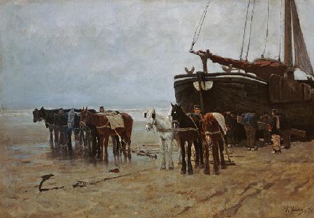 Boat on the Beach at Scheveningen