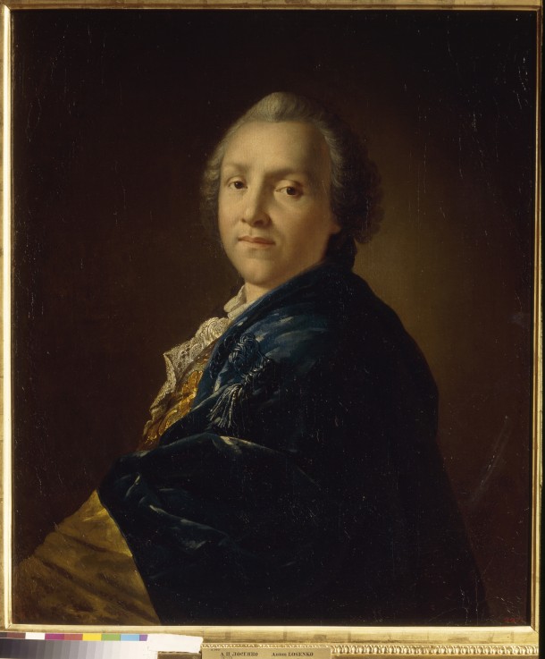 Portrait of the poet Alexander Sumarokov (1717-1777) de Anton Pawlowitsch Lossenko