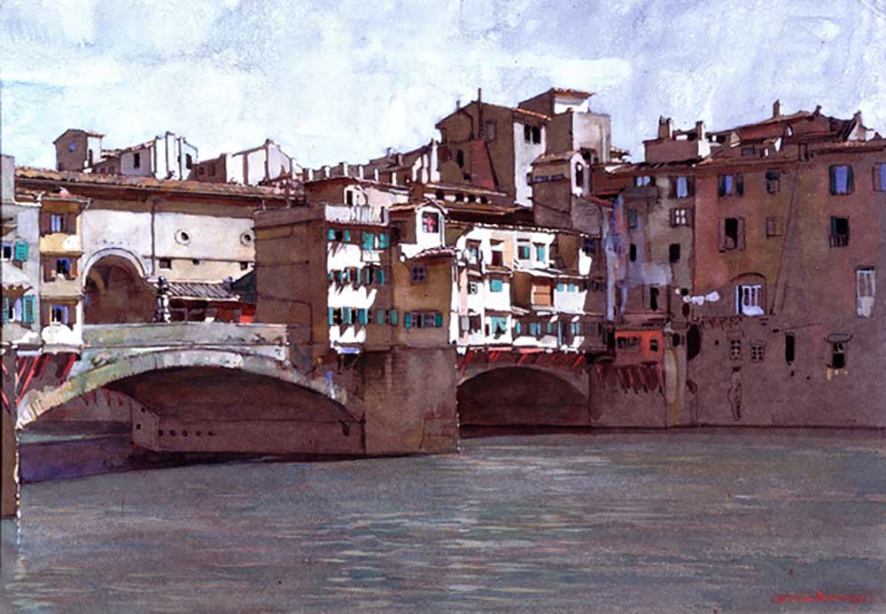 Ponte Vecchio, Florence de Anton van Anrooy