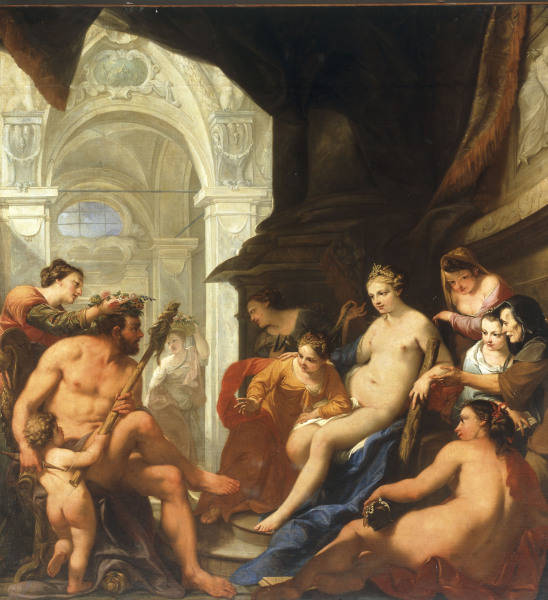 A.Bellucci / Hercules & Omphale / Paint. de Antonio Bellucci