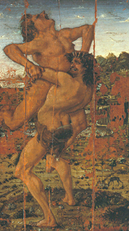 Herkules und Antaeus de Antonio del Pollaiuolo
