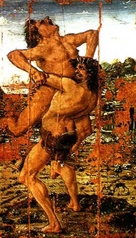 Hercules and Antaeus de Antonio Pollaiolo