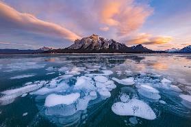 Abraham Lake Sunset