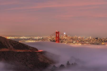 Sunset Low Clouds