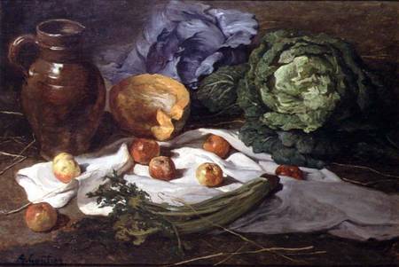 Still Life with Cabbages de Armand-Desire Gautier