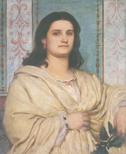 Portrait Angela Böcklin as a Muse de Arnold Böcklin