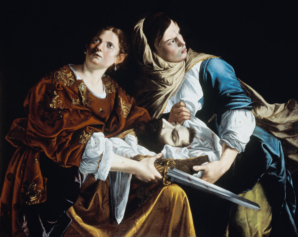 Judith with the head of the Holofernes. de Artemisia Gentileschi