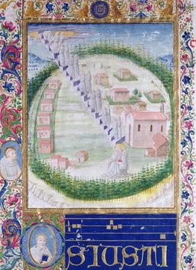 The Dream of St. Romauld (c.951-1027) c.1502 (vellum)