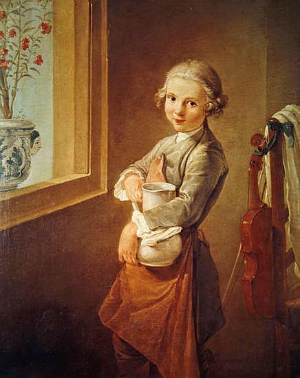 The Little Violinist de (attr.to) Nicolas-Bernard Lepicie