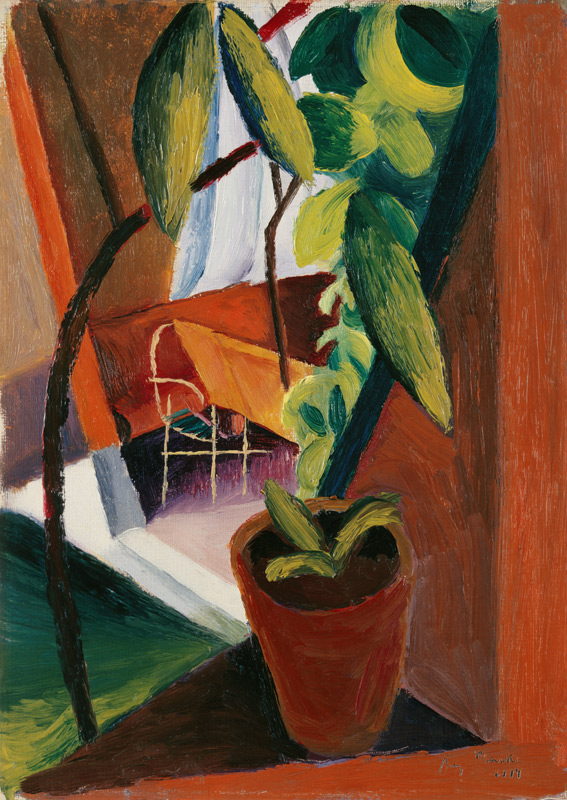 Blick ins Gartenhaus de August Macke