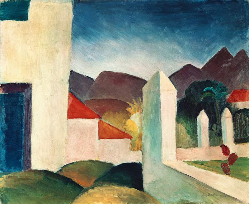 Tunisian landscape. de August Macke