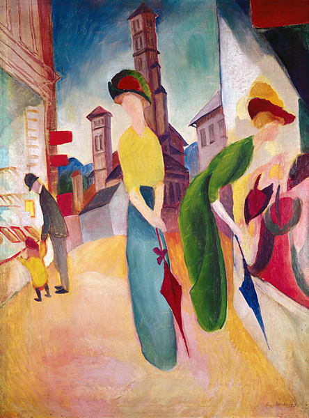 Vorm Hutladen de August Macke