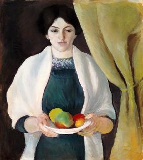 Portrait with apples