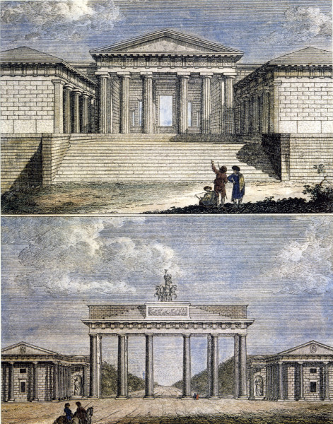 Brandenburg Gate , Propylaea de August Johann Carl Richter