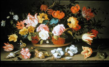 Basket of flowers de Balthasar van der Ast