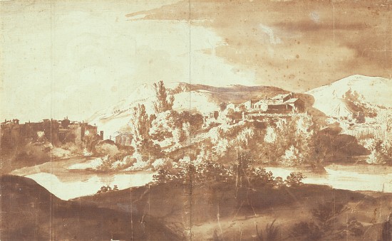 Italian Village on a River de Bartholomeus Breenbergh