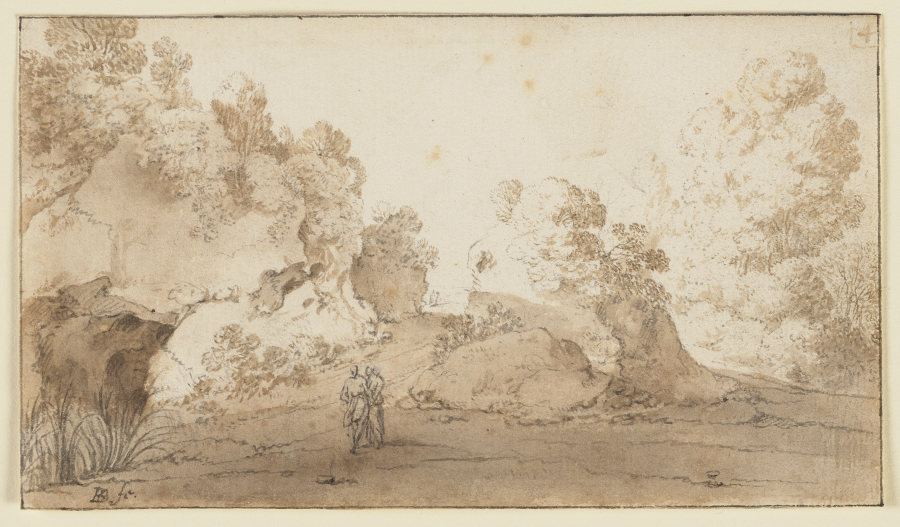 Landschaft bei Bracciano de Bartholomeus Breenbergh