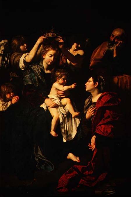 The Holy Family with St.Catherine de Bartolomeo Cavarrozzi