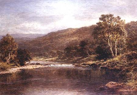 Welsh River Scene de Benjamin Williams Leader