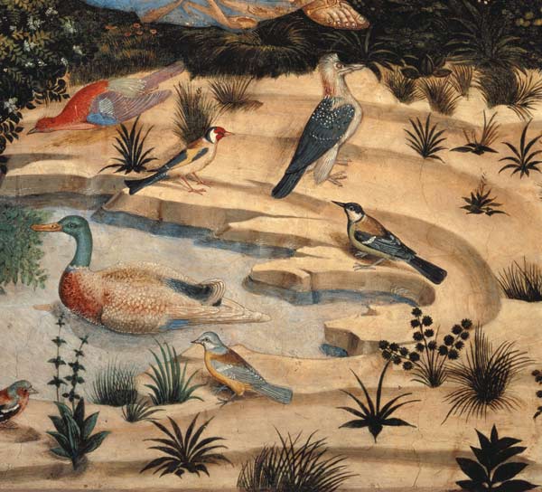 Landscape with birds de Benozzo Gozzoli