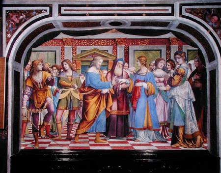 The Marriage of the Virgin de Bernardino Luini