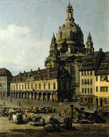The new market in Dresden of Moritz -- Strasse out