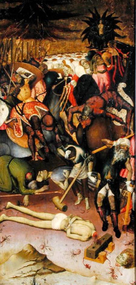 The Decapitation of St. George, panel from an altarpiece de Bernardo Martorell