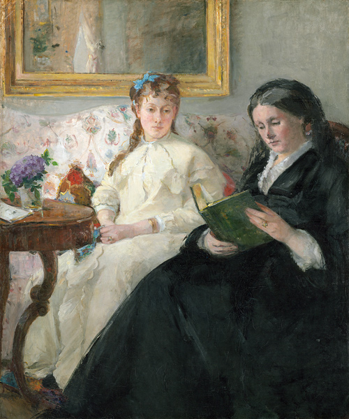 Portrait of the Artist's Mother and Sister de Berthe Morisot