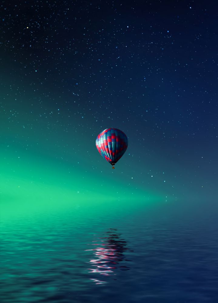 Balloon on lake Batllava de Bess Hamiti