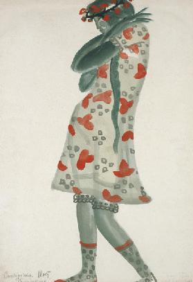 Costume design for the opera "Snow Maiden" by N. Rimsky-Korsakov