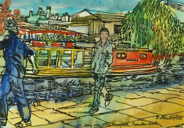 Boys on the Towpath, Camden Lock de Brenda Brin  Booker