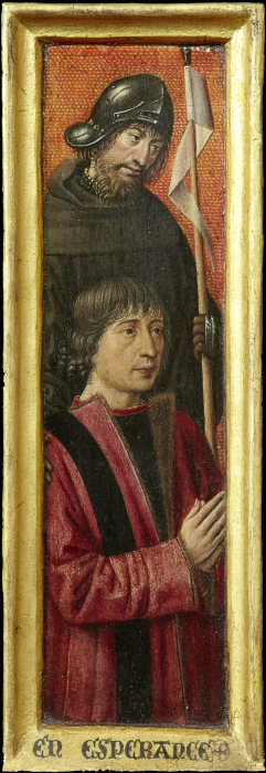 Portrait of Willem van Overbeke with Saint William de Brügger (?) Meister um 1485/90