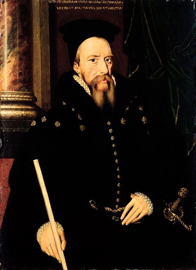 Portrait of William Cecil, 1st Baron Burghley (1520-98) Lord High Treasurer de (by or after) Arnold von Brounckhorst