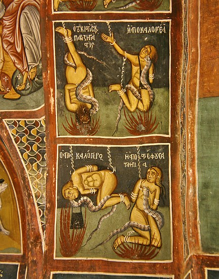 The Damned: The Usurer and the Sinful Nun (above), the Lapsed priest and the Bad Mother (below) de Byzantine