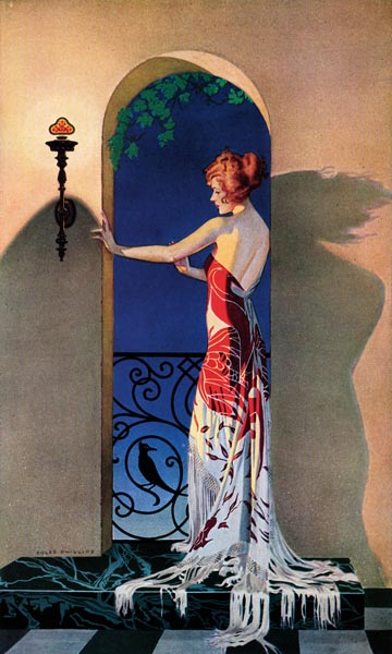 Fashionable 1920s Woman in Spain de C. Coles Phillips