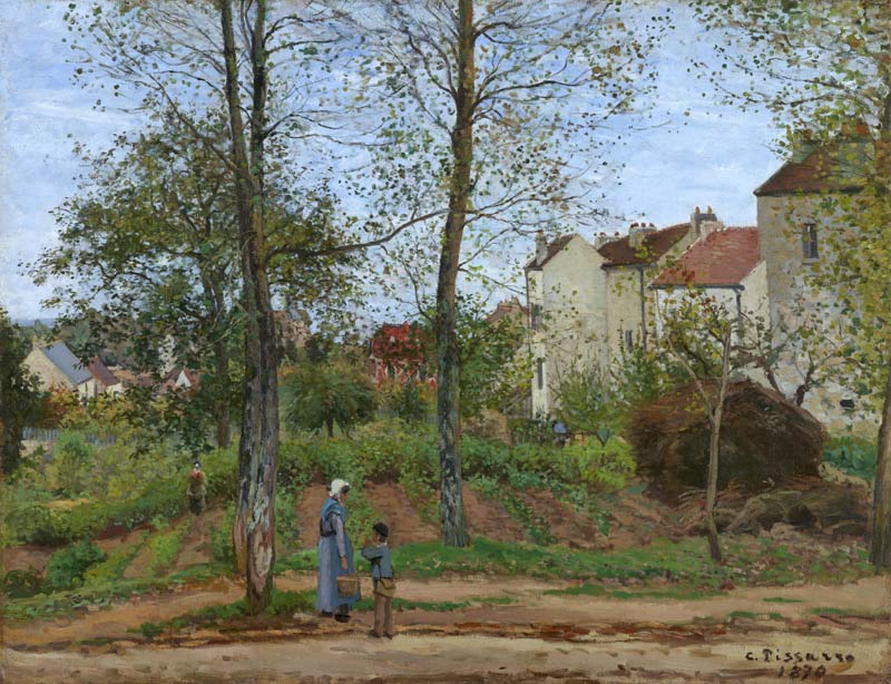 Countryside at Louveciennes I de Camille Pissarro