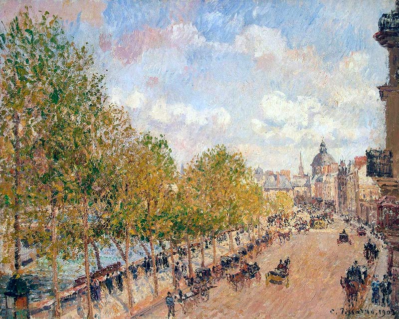 Quai Malaquais, Sunny Afternoon de Camille Pissarro